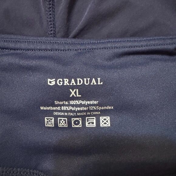 GRADUAL Women's XL Blue Active Workout Running Shorts - Picture 3 of 6